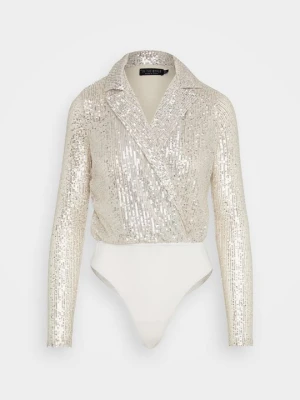 Obrázek produktu Top s dlouhým rukávem In The Style stříbrná