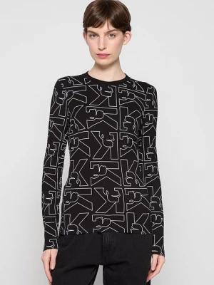 Obrázek produktu Top s dlouhým rukávem KARL LAGERFELD černá