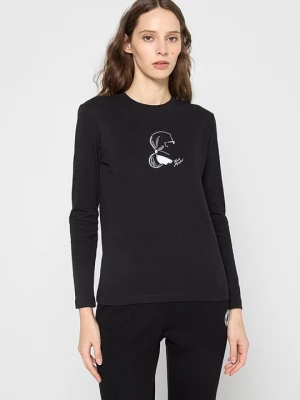 Obrázek produktu Top s dlouhým rukávem KARL LAGERFELD černá