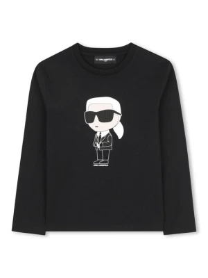 Obrázek produktu Top s dlouhým rukávem KARL LAGERFELD černá