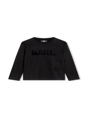 Obrázek produktu Top s dlouhým rukávem KARL LAGERFELD černá