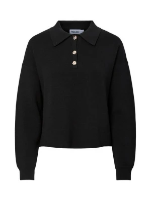 Obrázek produktu Top s dlouhým rukávem Pieces černá