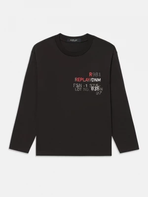 Obrázek produktu Top s dlouhým rukávem Replay černá