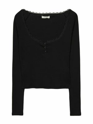 Obrázek produktu Top s dlouhým rukávem Stradivarius černá