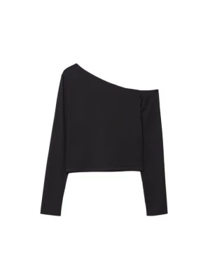 Obrázek produktu Top s dlouhým rukávem Stradivarius černá