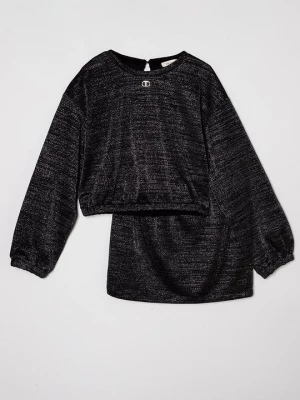 Obrázek produktu Top s dlouhým rukávem TWINSET melírovaná antracitová