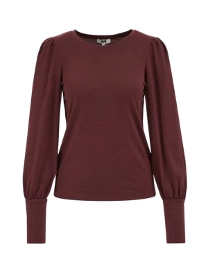 Obrázek produktu Top s dlouhým rukávem WE Fashion bordeaux