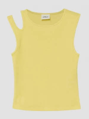 Obrázek produktu Top s úzkým střihem Slim Fit s prostřihem s.Oliver žlutá