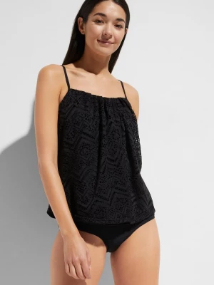 Obrázek produktu Top tankini z koronki BonPrix czarny