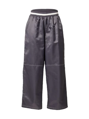 Obrázek produktu TOPSHOP Kalhoty se sklady v pase tmavě šedá / bílá