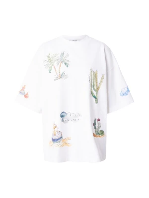 Obrázek produktu TOPSHOP Oversized tričko písková / tmavě modrá / zelená / bílá