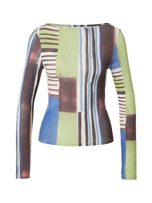 Obrázek produktu TOPSHOP Tričko 'CAROLINE' světlemodrá / zelená / bordó / bílá
