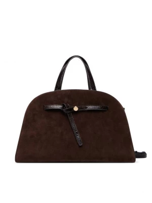 Obrázek produktu Tory Burch Kabelka Romy Suede Bauletto 183363 Tmavě hnědá
