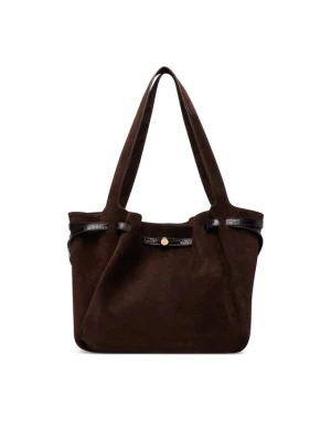 Obrázek produktu Tory Burch Kabelka Romy Suede Tote 186348 Hnědá