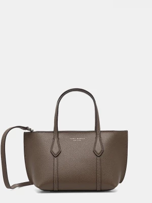 Obrázek produktu Tory Burch Kožená kabelka Tory Burch Perry Mini Tote hnědá