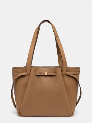 Obrázek produktu Tory Burch Kožená kabelka Tory Burch Romy béžová