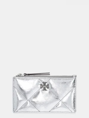 Obrázek produktu Tory Burch Kožená peněženka Tory Burch Kira Diamond stříbrná