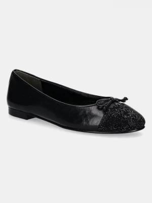 Obrázek produktu Tory Burch Kožené baleríny Tory Burch Cap-Toe Pave Ballet černá