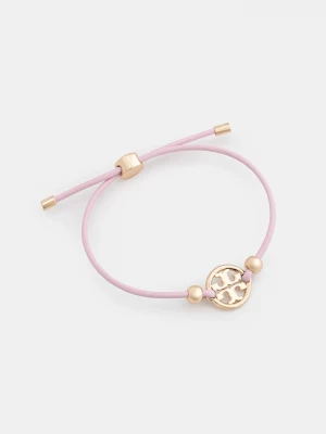 Obrázek produktu Tory Burch Kožený náramek Tory Burch Miller Slider růžová