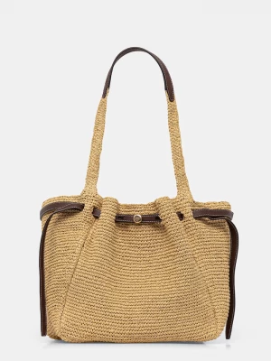 Obrázek produktu Tory Burch nákupní taška dámská z pletenky Romy béžová