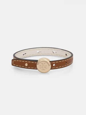 Obrázek produktu Tory Burch náramek dámský kůžený Icon hnědá