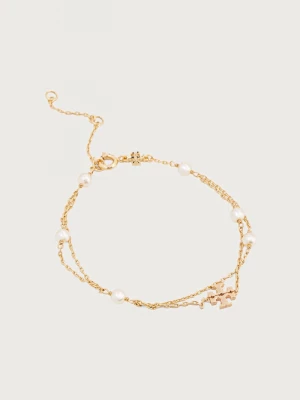 Obrázek produktu Tory Burch náramek dámský pozlacený kov Moondance zlatá