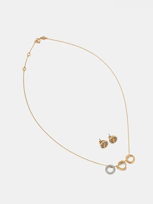 Obrázek produktu Tory Burch Náušnice a náhrdelník Tory Burch Miller Pave 2-pack zlatá