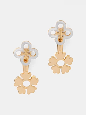 Obrázek produktu Tory Burch náušnice dámské mosazné perleťové zlatá