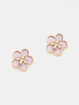 Obrázek produktu Tory Burch náušnice dámské pozlacené perleťové růžová
