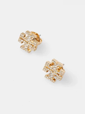 Obrázek produktu Tory Burch Náušnice Tory Burch Kira Pave Stud zlatá