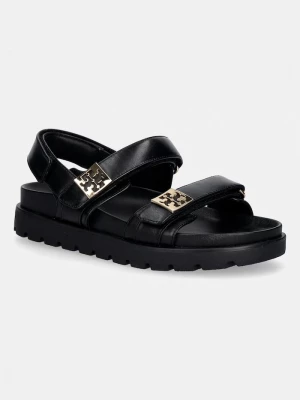 Obrázek produktu Tory Burch sandály dámské kožené Mellow Sport Sandal černá