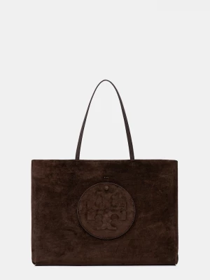 Obrázek produktu Tory Burch Semišová kabelka Tory Burch Ella hnědá