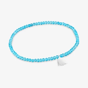 Obrázek produktu Tous - Elastický Náramek S Neonovým Apatitem A Stříbrným Tulipánem Tous Motifs -
