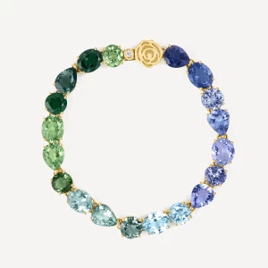 Obrázek produktu Tous - Gold Bracelet With Green And Blue Gemstones And Diamonds Tous Atelier -