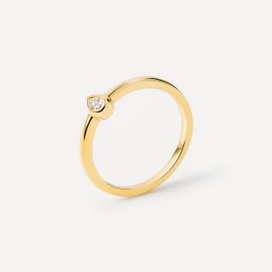 Obrázek produktu Tous - Zlatý Prsten Tous Atelier S Diamantem Ve Tvaru Slzy Velikost