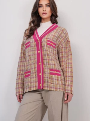 Obrázek produktu Trend Alaçatı Stili Přechodná bunda béžová / koňaková / fuchsiová / černá