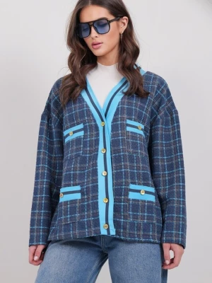 Obrázek produktu Trend Alaçatı Stili Přechodná bunda béžová / námořnická modř / nebeská modř