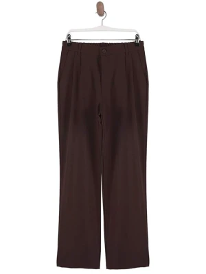 Obrázek produktu Trendyol Kalhoty se sklady v pase hnědá