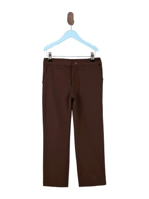 Obrázek produktu Trendyol Kalhoty tmavě hnědá / offwhite