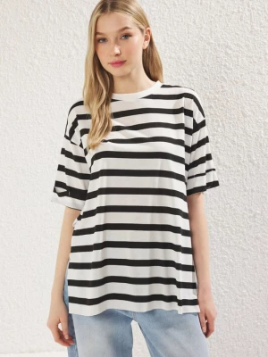 Obrázek produktu Trendyol Oversized tričko černá / bílá