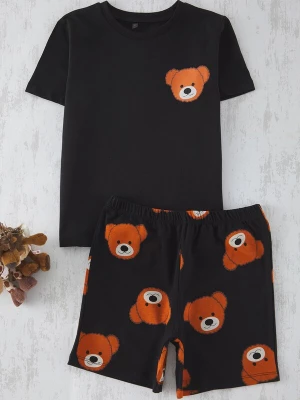 Obrázek produktu Trendyol Pyžamo koňaková / černá / bílá