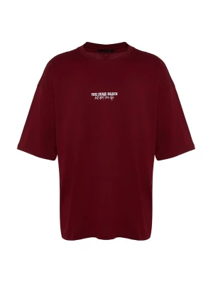 Obrázek produktu Trendyol Tričko burgundská červeň / bílá