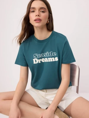 Obrázek produktu Trendyol Tričko petrolejová / offwhite