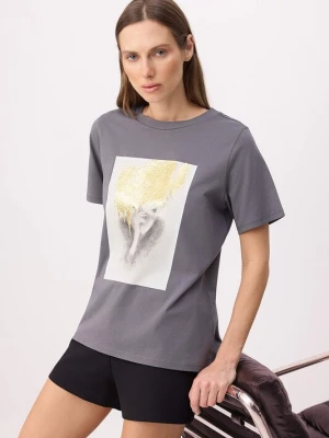 Obrázek produktu Trendyol Tričko žlutá / šedá / tmavě šedá / offwhite