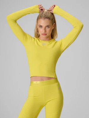 Obrázek produktu Tréninkový longsleeve slim rychleschnoucí dámský - žlutý 4F