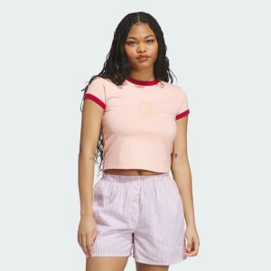 Obrázek produktu TRIČKO GRAPHIC RINGER BABY TEE Adidas Glow Pink
