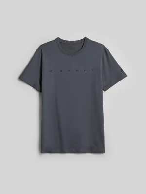 Obrázek produktu T-shirt regular s potiskem pánský - šedý 4F