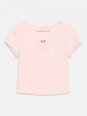 Obrázek produktu Triko s potiskem Abercrombie & Fitch světle růžová