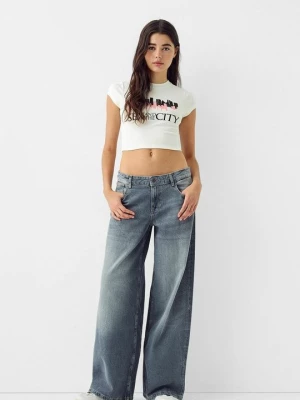 Obrázek produktu Triko s potiskem Bershka béžová
