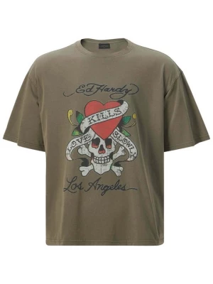 Obrázek produktu Triko s potiskem Ed Hardy olivová